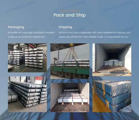 SGCC/CGCC/DX51D Z/Q195-Q345 Custom RAL 5015 Sky Blue PPGI Corrugated Steel Sheet for Roof Tile Dimension/Width/Thickness