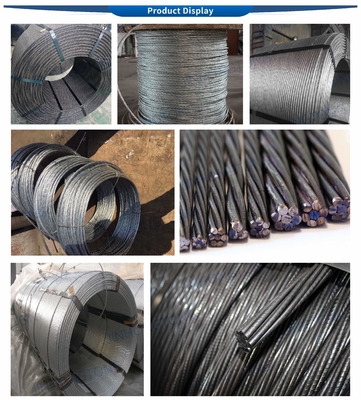Welding Services 3mm Diameter Hot-Dip Steel Core Strand Galvanized Steel Wire Rope Strand with AiSi Standard and Projects