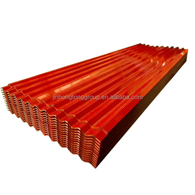 Red RAL 040 40 67 PPGL PPGI Corrugated Steel Roof Sheet Tile in Customized Size and Thickness with ASTM Standard