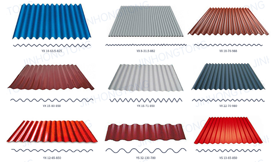 Size and Dimension Custom RAL 8017 Chocolate Brown Color Coated PPGI Corrugated Steel Roof Sheet Tile with Custom Coating