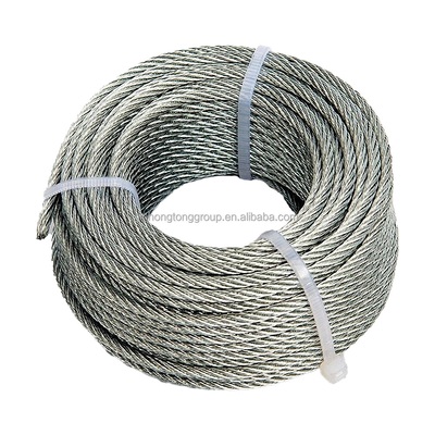 Non-Alloy 1x7 Diameter ASTM A 475 High Tensile Galvanized 7 wire 0.33mm steel strand galvanized steel wire rope