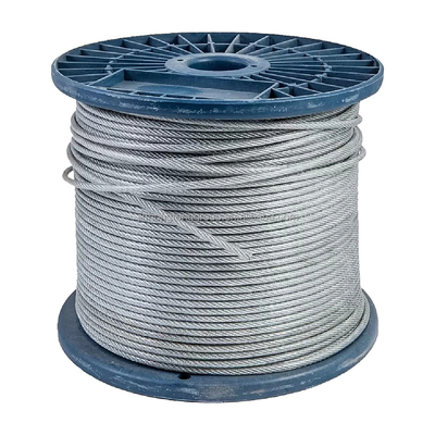 Non-Alloy 1x7 Diameter ASTM A 475 High Tensile Galvanized 7 wire 0.33mm steel strand galvanized steel wire rope