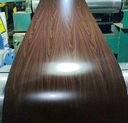 Customized Width Wrinkle-crystal 8019 Wood Grain Prepainted Galvanized Coil Waterproof Double Color Coating Steel Coils