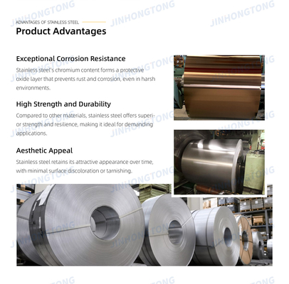 1.4305 SUS 201 304 316 409 Stainless Steel Plate Sheet Coil Strip with 2B Surface Finish and 1.5-15mm 0.3-3.0mm Thickness