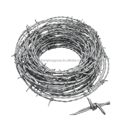 17 Years Experience 12 Gauge Wire Hot Dip Galvanized Thorn Rope Barbed Wire for Security Projects