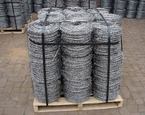 Customers' Requirment Galvanized ASTM 6 8 9 10 12 14 18 20 Barbed Wire Fencing with Barb Length and Galvanized Finish