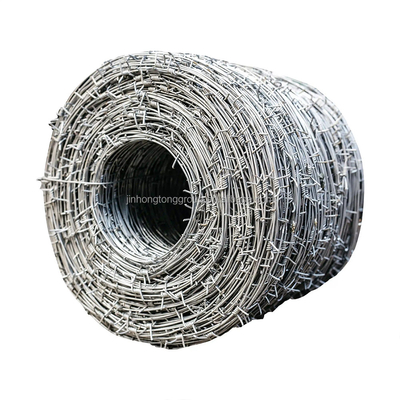 Customized Length Galvanized Security Barbed Wire for Security on Farm and Highway Fences ASTM 6 8 9 10 12 14 18 20