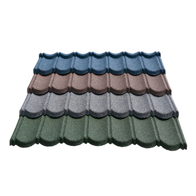 Contemporary Design Style ASTM Color Coated Stone Coated Roofing Tile with Custom Length