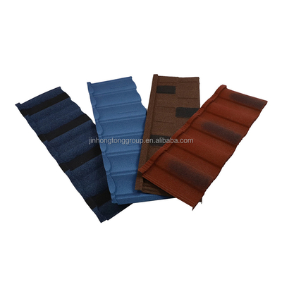 665-1000mm Width Hard Metal Roofing Stone Coated Asphalt Roof Sheet for Leisure Facilities High Hardness