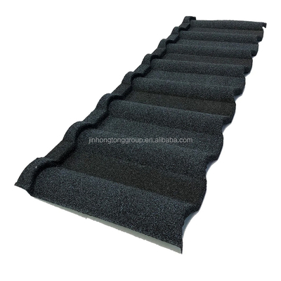 665-1000mm Width Hard Metal Roofing Stone Coated Asphalt Roof Sheet for Leisure Facilities High Hardness