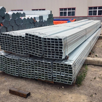 Galvanized Iron Pipe In 5.8m Length Square Steel Pipes With Non-Alloy Material For Various Applications