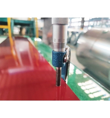 Size Dimension 0.2 4 mm Thickness Custom RAL 8017 Red Color Coated PPGI Corrugated Steel Roof Sheet with Z30-Z40 Coating