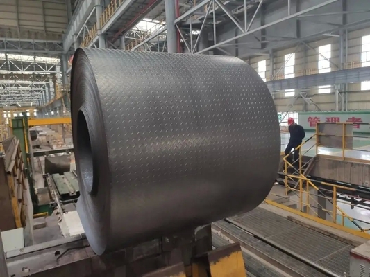 High Strength Carbon Steel Checkered Plate Coil with Length 2-12m Decoiling Service DC04 DC05 DC06 SPCC Cold Rolled Steel