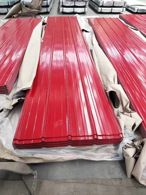 Z30-Z40 Coating Corrugated Wave Tile 0.2 0.3 0.4 0.5 0.6 0.8 1.0 1.2 2.0 mm Color Coated PPGI PPGL Steel Roof Sheet