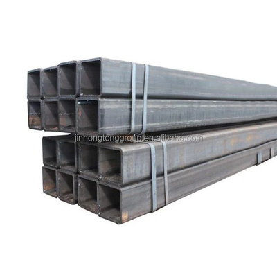 Processing Service Bending Mild Carbon Welded Metal MS ERW Black Iron Hollow Section Rectangular and Square Steel Pipe