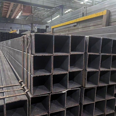 Processing Service Bending Mild Carbon Welded Metal MS ERW Black Iron Hollow Section Rectangular and Square Steel Pipe