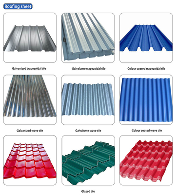 Decoiling Processing Service 1800-2000mm Length Prepainted Galvanized Iron Roofing Sheet for Metal Building Material