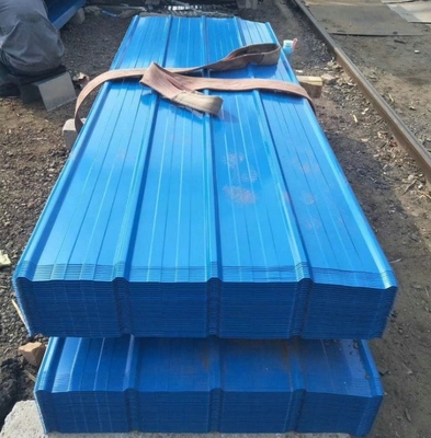 600-1250mm Width High Strength Galvanized Corrugated Color Metal Roofing Sheet DX51D PPGI Sheet Colour Zinc Coated Steel Roofing Plate