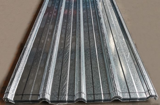 0.35*850*3.66M Galvanized Sheet Metal Roofing Gi Corrugated Steel Sheet Iron Roofing with Regular Spangle ASTM Standard