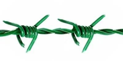 Galvanized Metal Barbed Wire for Mesh Security Fencing 12.5 18 Gauge PVC Coated Iron Wire 50kg Directly Supply Offer