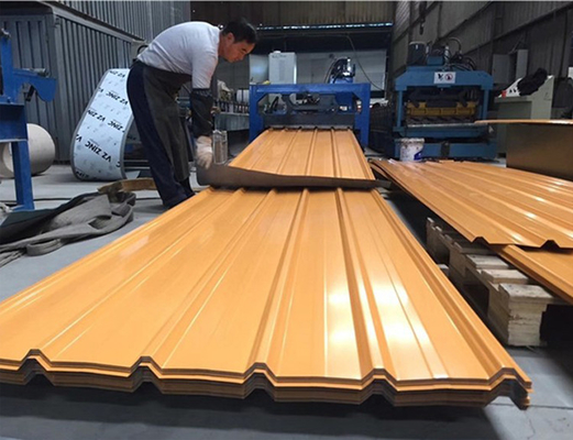 Mid Hard Corrugated Wave Tile Building Material RAL COLOR Custom PPGI color coated steel/metal/iron plate/sheet for roof tile