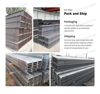 Q235B/Q345B/ST37-2/ST52/S235JR/S275JR/S355JR Mild Universal Structural Steel H I Iron Beam With Certificate