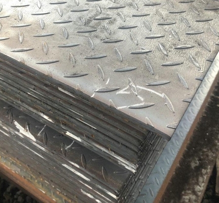 Hot Rolled Standard Steel Checkered Plate Anti-Slip Floor Tear Drop Q235 Diamond with API Certificate Sample
