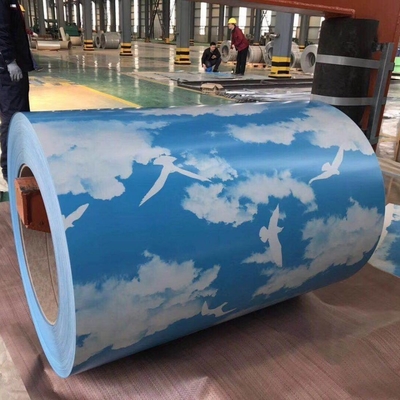 5-7 microns Paint Back IT5 Profile PPGI GI Galvanized Corrugated Plate PPGI Coils Color Coated Steel Coil for Punching