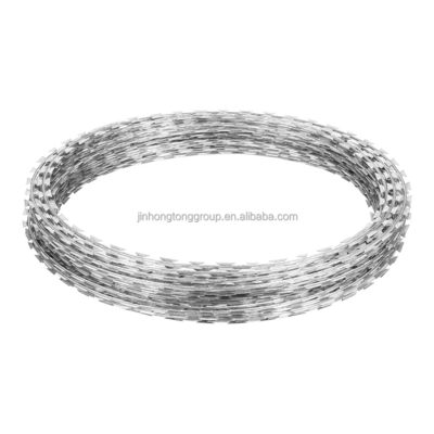 Galvanized Razor Wire Mesh Fence with Characteristics High Tensile Strength Wire Cross Razor Type and Anti Climb Spikes