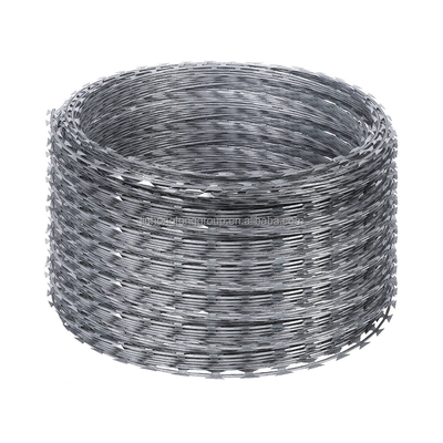 Galvanized Razor Wire Mesh Fence with Characteristics High Tensile Strength Wire Cross Razor Type and Anti Climb Spikes
