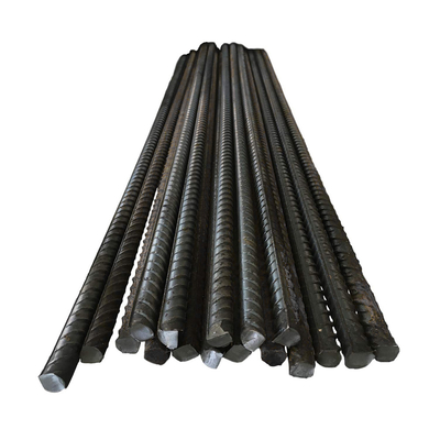 HRB400 HRB335 Steel Rebar D10 D12 D16 D20 Round Deformed Bar Length 6m 8M 9m 12M for Concrete Reinforcement