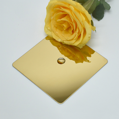 304 410 440 Rose Gold Mirror Finish Stainless Steel Sheet 8K Gold Super Mirror SS Plate Custom Length and Bending Service