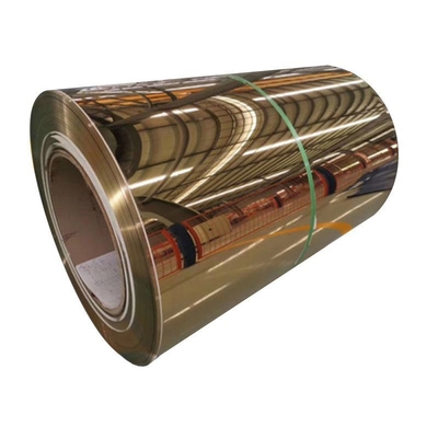 202 201 Golden Metal Coil 8K Gold 304 Silver Stainless Steel Coil Tolerance ±1% and Surface Finish NO.1 for Hotel Decoration