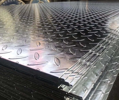 Excellent Mill Test Certificate 5mm Q235 Mild Steel Checker Plate with Tear Drop/T Type Pattern and Z41-Z60 Coating