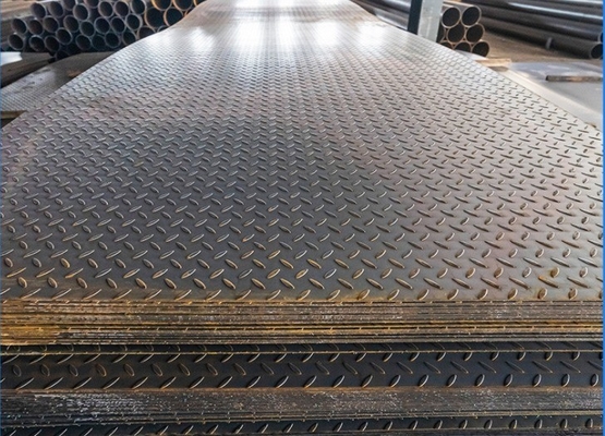 Excellent Mill Test Certificate 5mm Q235 Mild Steel Checker Plate with Tear Drop/T Type Pattern and Z41-Z60 Coating