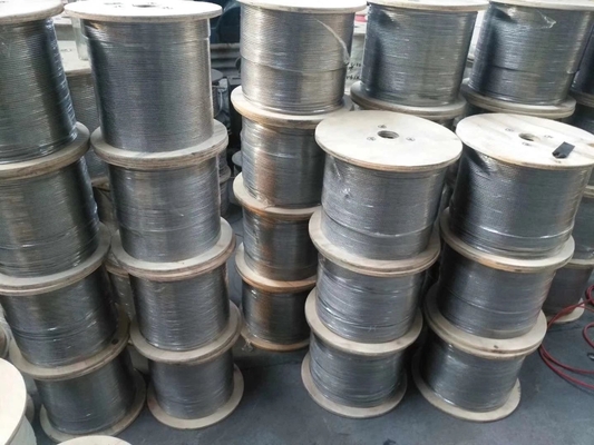 China Factory Gold Stainless Steel Wire Cord SS Rope Wire 314 Black Stainless Steel Hang Wire