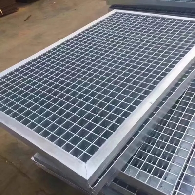 Factory Wholesale Color Coated Mild Steel Round Grating 1m x 1m Galvanized Steel Grating