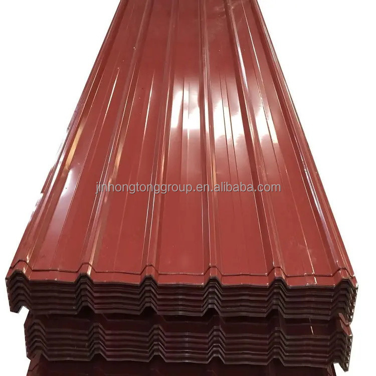 Size and Dimension Custom RAL 8017 Chocolate Brown Color Coated PPGI Corrugated Steel Roof Sheet Tile with Custom Coating