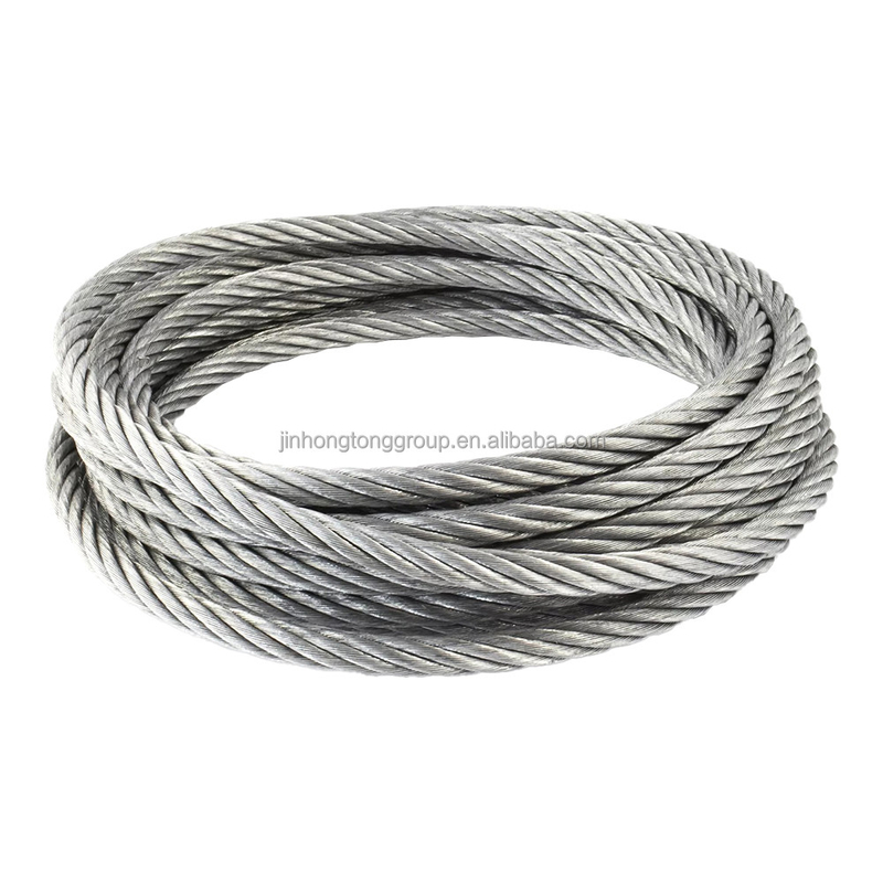 Non-Alloy 1x7 Diameter ASTM A 475 High Tensile Galvanized 7 wire 0.33mm steel strand galvanized steel wire rope