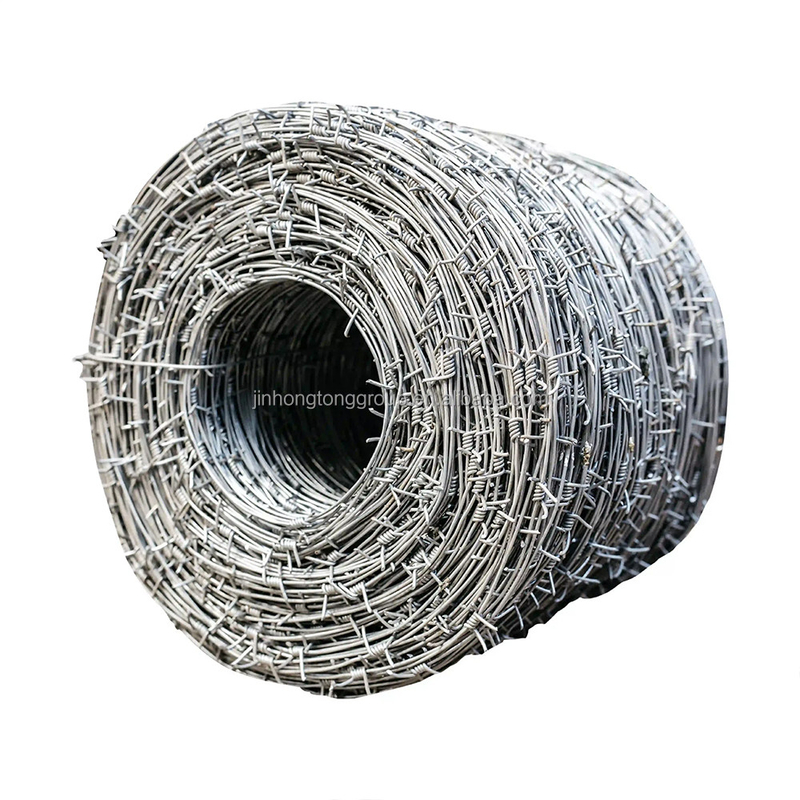 Customized Length Galvanized Security Barbed Wire for Security on Farm and Highway Fences ASTM 6 8 9 10 12 14 18 20