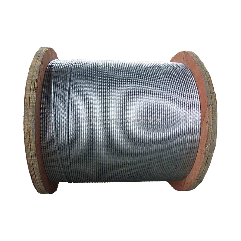 High Compressive 6Mm Steel Wire Rope for Elevator 20mm 24mm Steel Grade galvanized Construction Structure
