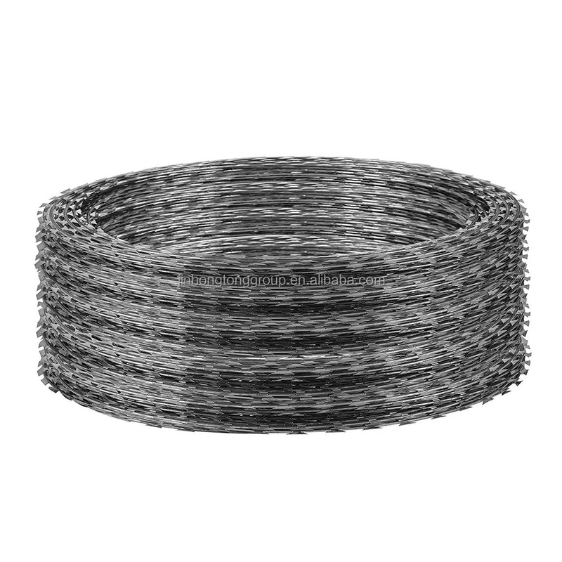 Prison Fencing Fence 50kg Galvanized Barbed Wire Mesh Barb Fence Roll with Baling Wire Function